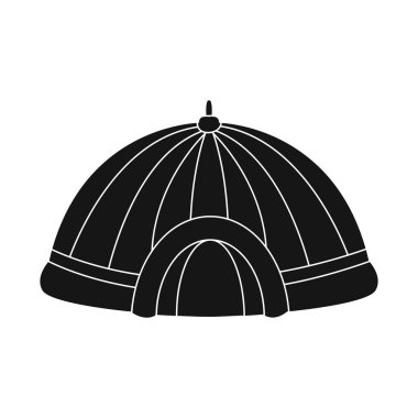 Sirk ve çadır simgesivektör illüstrasyon. Web için sirk ve park stok sembolü seti.