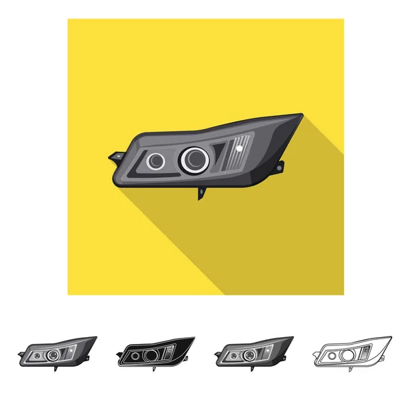 Illustrazione vettoriale del logo auto e parte. Serie di auto e auto stock vettoriale illustrazione . — Vettoriale Stock