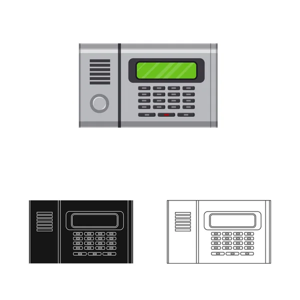 Ilustracja wektorowa logo biura i domu. Kolekcja pakietu office i systemu symbol giełdowy dla sieci web. — Wektor stockowy