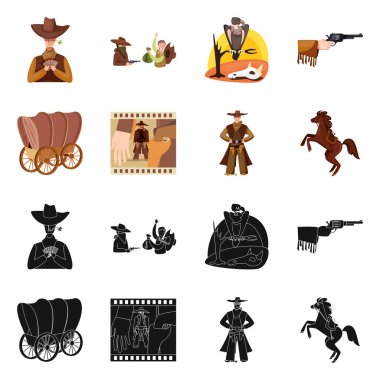 Texas ve tarih logosu vektör illüstrasyon. Texas ve kültür stok vektör illüstrasyon seti.