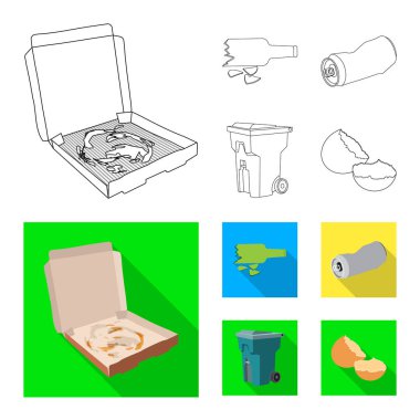 Döküm ve sıralama simgesini yalıtılmış nesne. Döküm ve hisse senedi için önemsiz vektör ikon koleksiyonu.