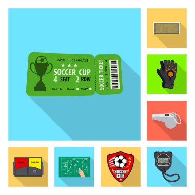 Futbol ve dişli simge vektör tasarımı. Futbol ve turnuva hisse senedi vektör çizim topluluğu.