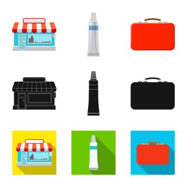 Eczane ve hastane sembolü yalıtılmış nesne. Web için eczane ve iş hisse senedi simgesi kümesi.