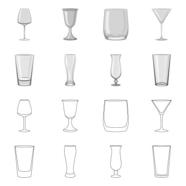 Form ve kutlama işareti vektör Illustration. Hisse senedi için form ve birim vektör simge kümesi.