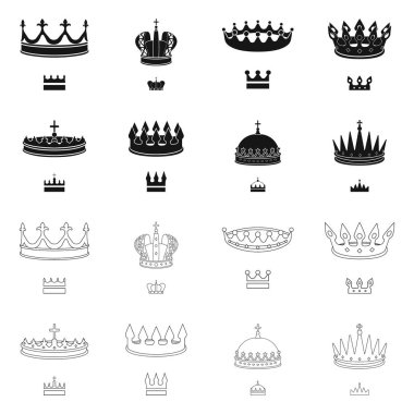 Vektör tasarımı Ortaçağ ve asalet simgesi. Ortaçağ topluluğu ve hisse senedi için monarşi vektör simgesi.