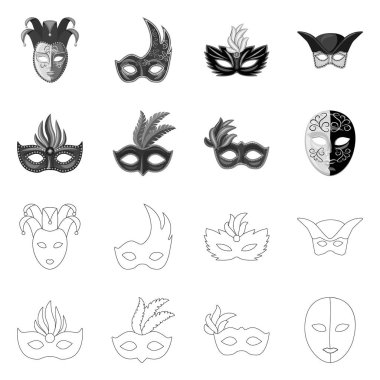 Lüks ve kutlama logo vektör Illustration. Lüks ayarla ve stok için vektör simge gizle.