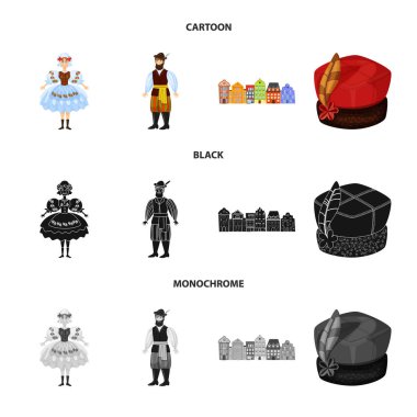 Vektör tasarımı geleneksel ve tur kutsal kişilerin resmi. Simge stok vektör çizim ve geleneksel topluluğu.