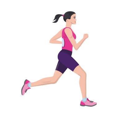 Adım ve sprint sembolüvektör tasarımı. Stok için adım ve sprinter vektör simgesinin toplanması.