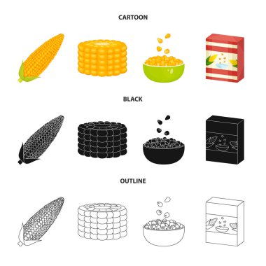 Mısır tarlası ve sebze logo vektör tasarımı. Mısır tarlası ve vejetaryen hisse senedi simgesi için web topluluğu.