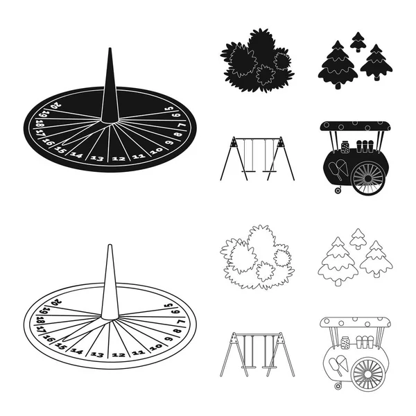 Vector design városi és utcai logó. A városi és a relaxációs tőzsdei szimbólum a web. — Stock Vector