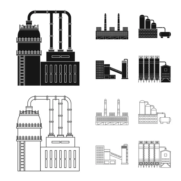 Ilustración vectorial del icono de producción y estructura. Conjunto de producción y tecnología icono vectorial para stock . — Archivo Imágenes Vectoriales