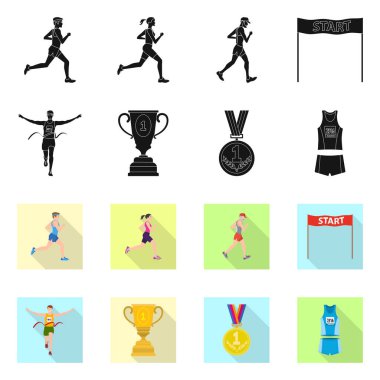 Spor ve kazanan logo yalıtılmış nesne. Spor ve fitness hisse senedi simgesi için web topluluğu.