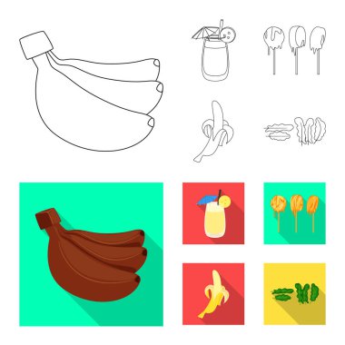 Vektör çizim doğal ve vejetaryen sembolü. Doğal ve yeme hisse senedi simgesi için web topluluğu.