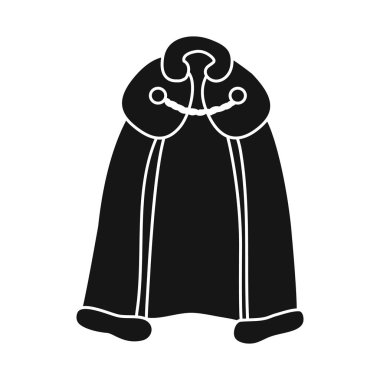 Pelerin ve kral logosuizole nesne. Web için pelerin ve süper stok sembolü koleksiyonu.