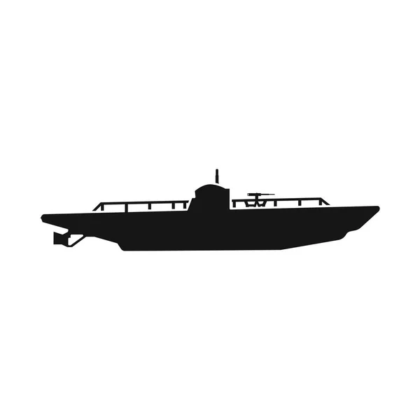 Diseño vectorial de tecnología e icono de flota. Colección de tecnología y símbolo de stock naval para web . — Vector de stock