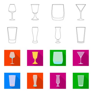 Form ve kutlama işareti vektör tasarımı. Form ve birim hisse senedi vektör çizim seti.