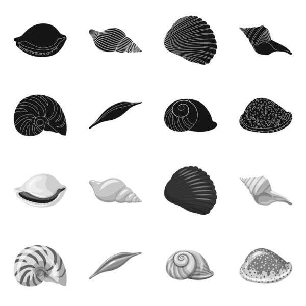 Изолированный предмет животного и икона украшения. Коллекция векторных иллюстраций животных и океанов
.