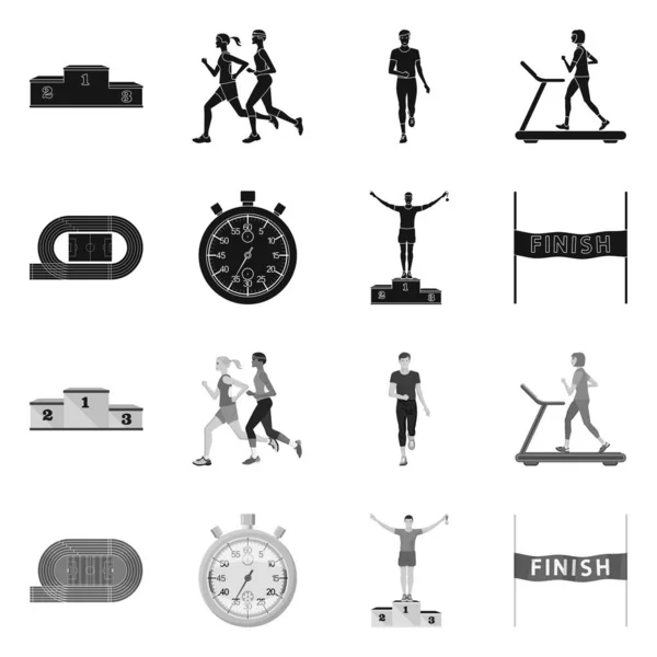 Ilustración vectorial del deporte y signo ganador. Colección de deporte y fitness vector icono para stock . — Vector de stock