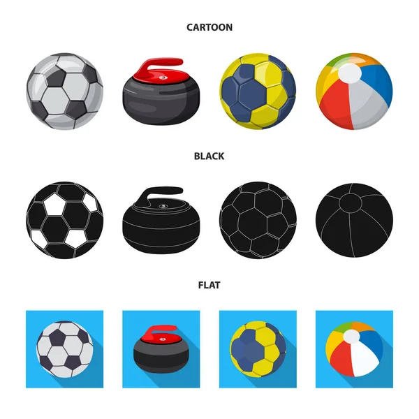 Na białym tle obiekt sport i piłka ikony. Kolekcja sport i symbol giełdowy sportowe dla sieci web. — Wektor stockowy