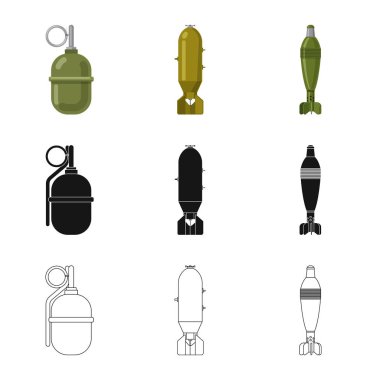 Silah ve silah logo yalıtılmış nesne. Silah ve ordu hisse senedi simgesi için web topluluğu.