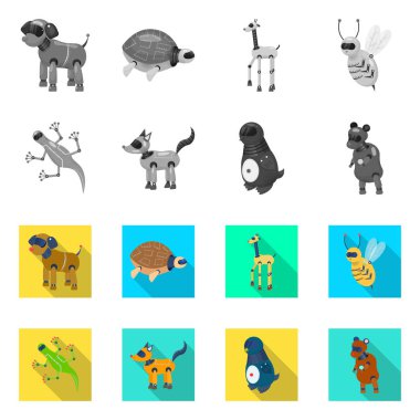 Oyuncak ve bilim işareti izole nesne. Oyuncak ve oyuncak stok vektör illüstrasyon koleksiyonu.