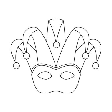 Maskeli ve gizemli simge vektör tasarımı. Web için maskeli ve festival stok sembolü koleksiyonu.