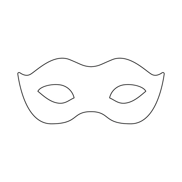 Ilustración vectorial de mascarada y logotipo misterioso. Colección de mascarada e ilustración vectorial del festival . — Vector de stock