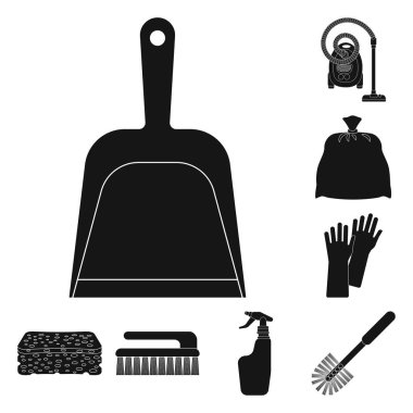 Temizlik ve servis logo yalıtılmış nesne. Temizlik ve ev hisse senedi simgesi için web topluluğu.