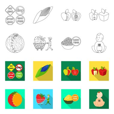 Test ve sentetik logo yalıtılmış nesne. Web test ve laboratuvar hisse senedi simgesi topluluğu.