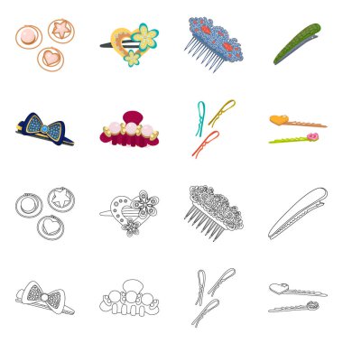 Güzellik ve moda logo vektör Illustration. Güzellik ve hisse senedi için kadın vektör simge kümesi.