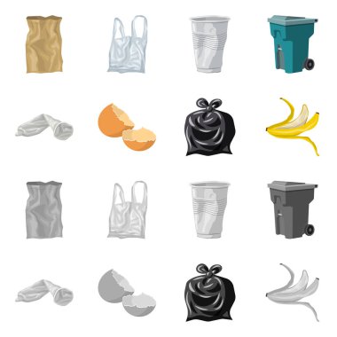 Döküm ve sıralama simge vektör tasarımı. Döküm ve hisse senedi için önemsiz vektör ikon koleksiyonu.