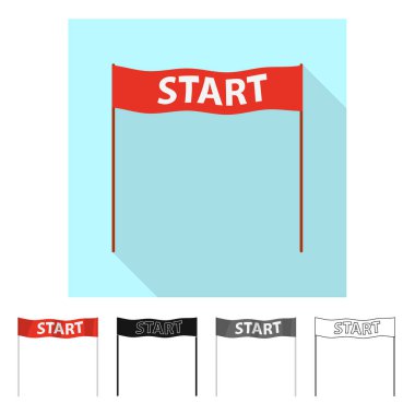 Spor ve kazanan işareti vektör Illustration. Spor ve fitness hisse senedi simgesi web için kümesi.