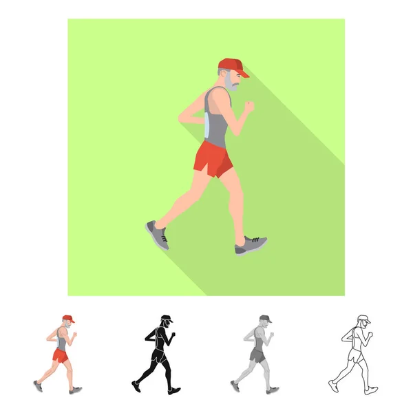 Vektor-Illustration des Sports und Siegersymbols. Set von Sport- und Fitnessgeräten für das Web. — Stockvektor