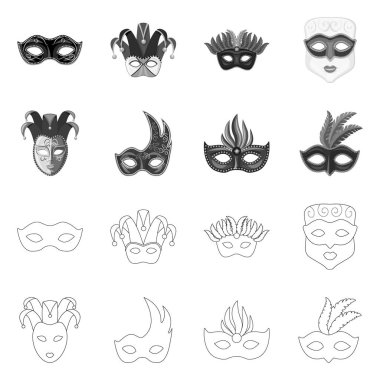 Lüks ve kutlama simge vektör tasarımı. Lüks ayarla ve stok vektör çizim gizle.