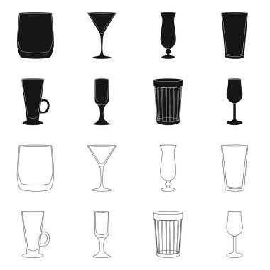 Form ve kutlama simge vektör Illustration. Web formu ve birim hisse senedi simgesi kümesi.