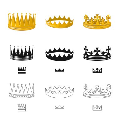 Vektör çizim Ortaçağ ve asalet simgesi. Ortaçağ topluluğu ve monarşi hisse senedi vektör çizim.