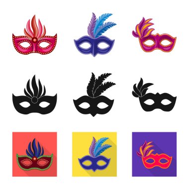 Lüks ve kutlama simgesi yalıtılmış nesne. Lüks ayarla ve stok için vektör simge gizle.