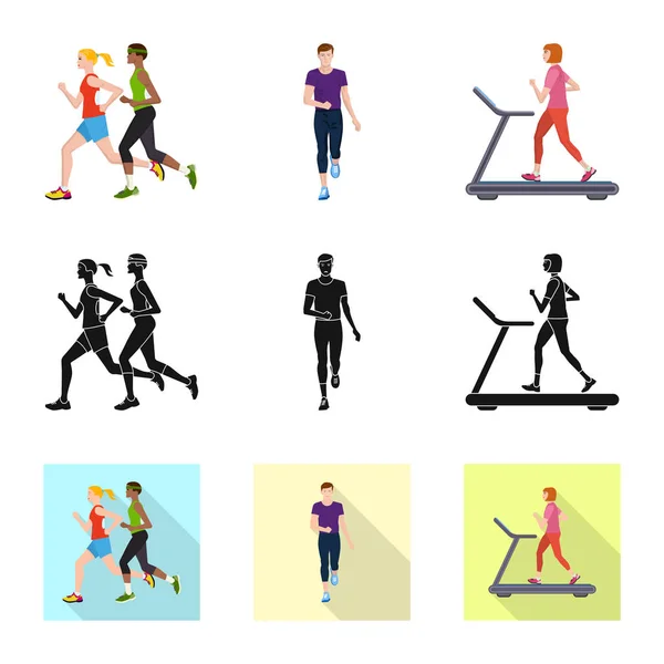 Diseño vectorial del deporte y símbolo ganador. Colección de deporte y fitness vector icono para stock . — Vector de stock