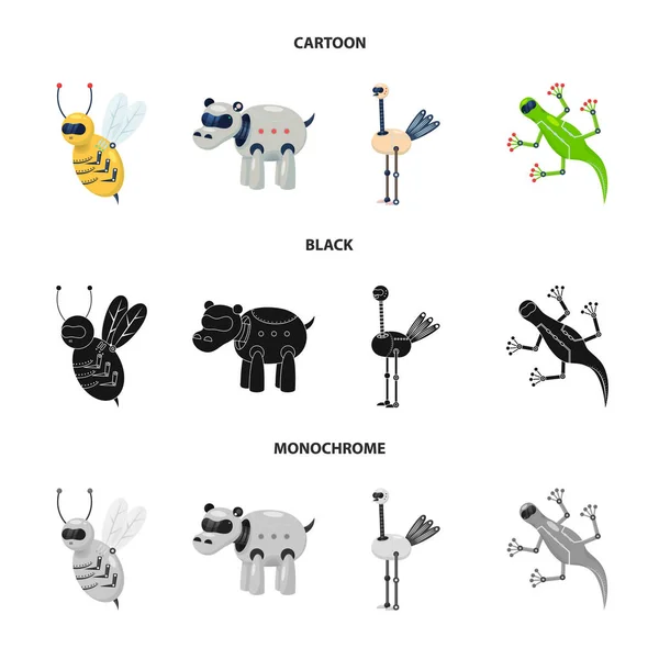 Conception vectorielle de jouet et icône de la science. Collection de jouets et icône vectorielle jouet pour stock . — Image vectorielle