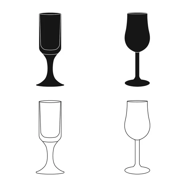 Geïsoleerde object van vorm en viering symbool. Set van vorm en volume vector pictogram voor voorraad. — Stockvector