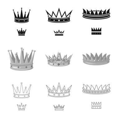 Vektör tasarımı Ortaçağ ve asalet simgesi. Ortaçağ topluluğu ve monarşi hisse senedi simgesi web için.