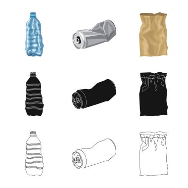 Döküm ve sıralama simgesini yalıtılmış nesne. Döküm ve önemsiz hisse senedi vektör çizim koleksiyonu.