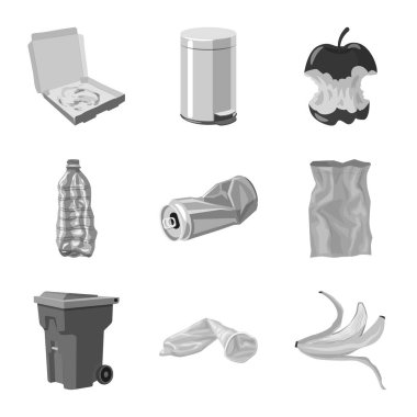 Sipariş ve geri dönüşüm simgesinin vektör çizimi. Sıra ve sıralama stok vektör illüstrasyon kümesi.