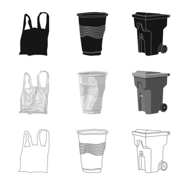 Döküm ve sıralama simge vektör Illustration. Döküm ve hisse senedi için önemsiz vektör simge kümesi.