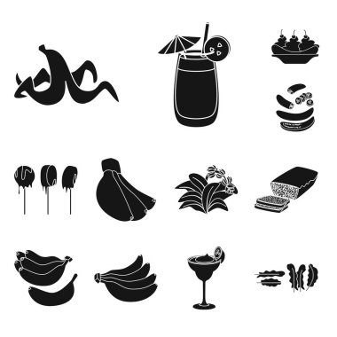 Vitamin ve yeme sembolü vektör tasarımı. Stok için vitamin ve olgun vektör simgesi seti.