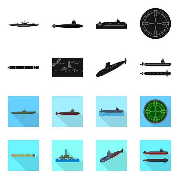 Izolovaný objekt ikony válce a lodí. Sada válce a loďstva burzovní symbol pro web. — Stockový vektor