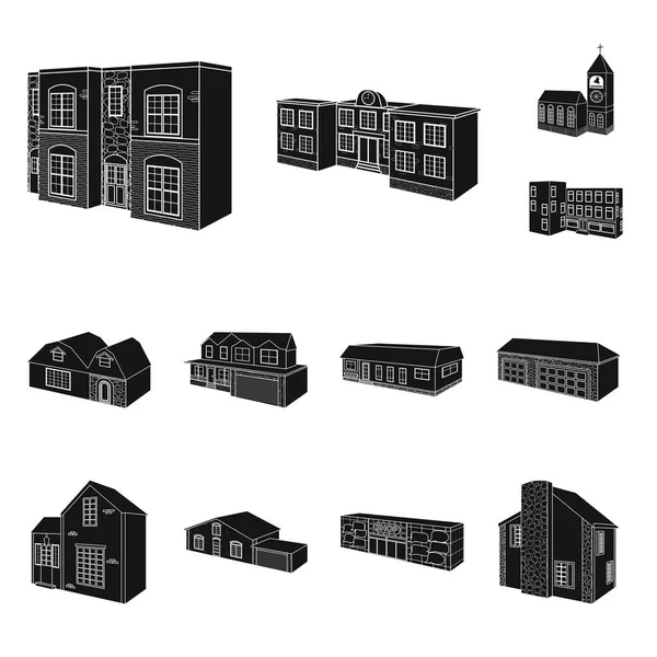 Vector design of renovation and infrastructure icon. Collection of renovation and home vector icon for stock. — Stock Vector