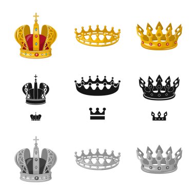 Vektör çizim Ortaçağ ve asalet oturum açın. Ortaçağ topluluğu ve hisse senedi için monarşi vektör simgesi.