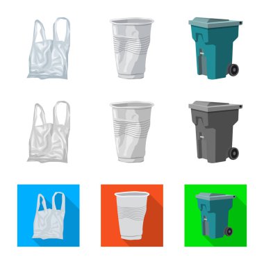 Döküm ve sıralama simge vektör Illustration. Döküm ve hisse senedi için önemsiz vektör simge kümesi.