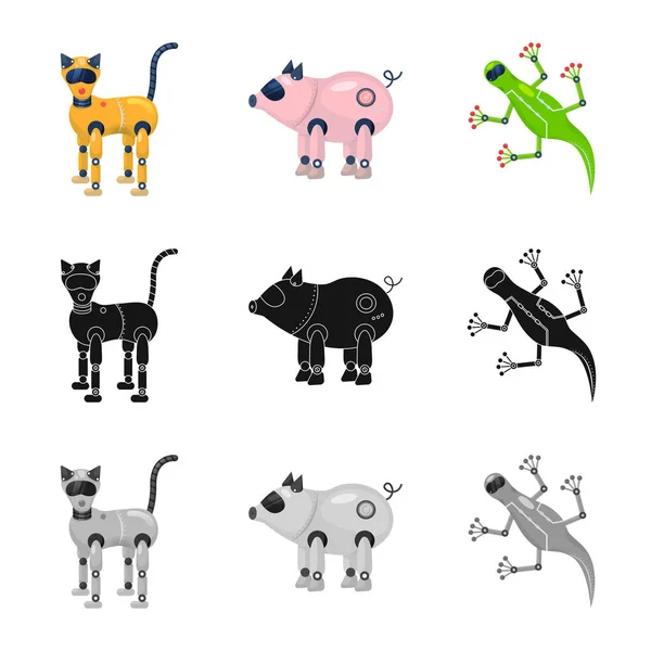 Diseño vectorial de juguete y símbolo de la ciencia. Conjunto de juguete y juguete vector icono para stock . — Vector de stock